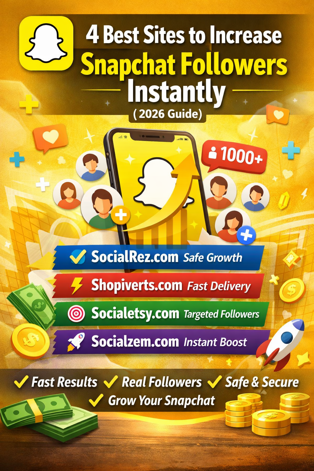 4 Best Sites to Increase Snapchat Followers Instantly 2026